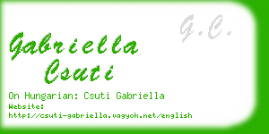 gabriella csuti business card